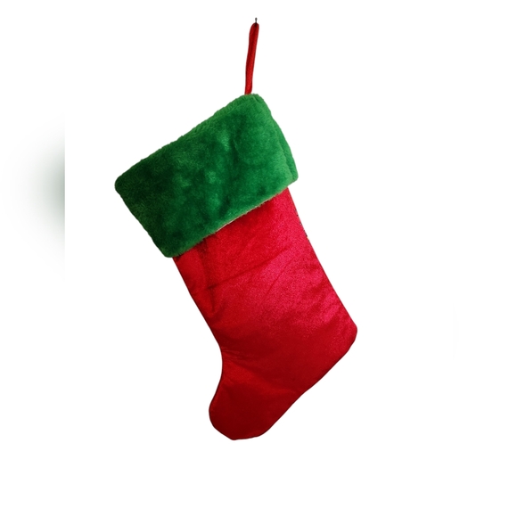 Grinch How The Grinch Stole Christmas Velvet Stocking Roast Beast Green and Red - Picture 6 of 8